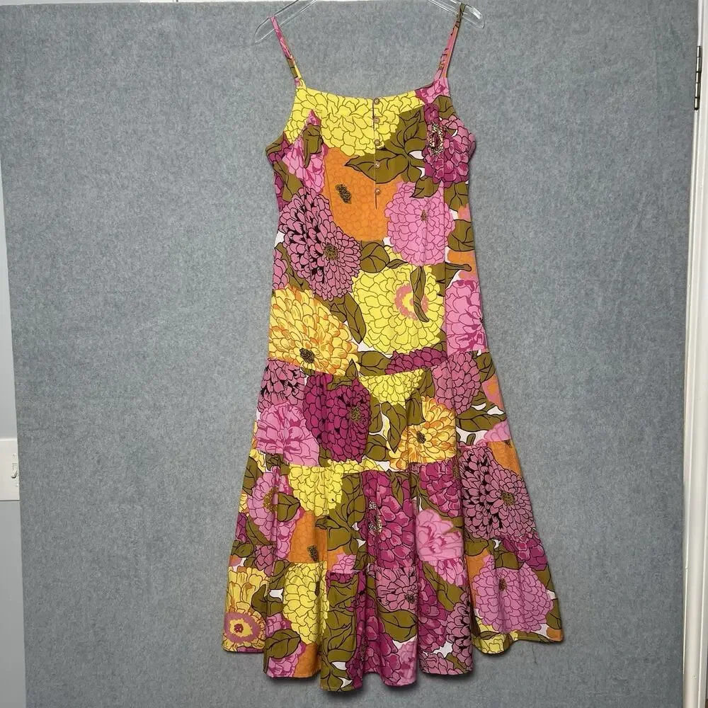 THML Womens Floral Tiered Dress NWOT Size Small - Picture 1 of 5